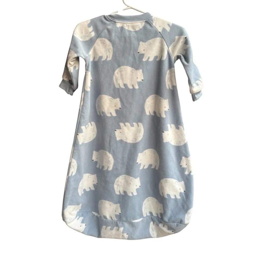 Carter's Gray and Cream Sleep Sacks with Sloth Pattern New without label